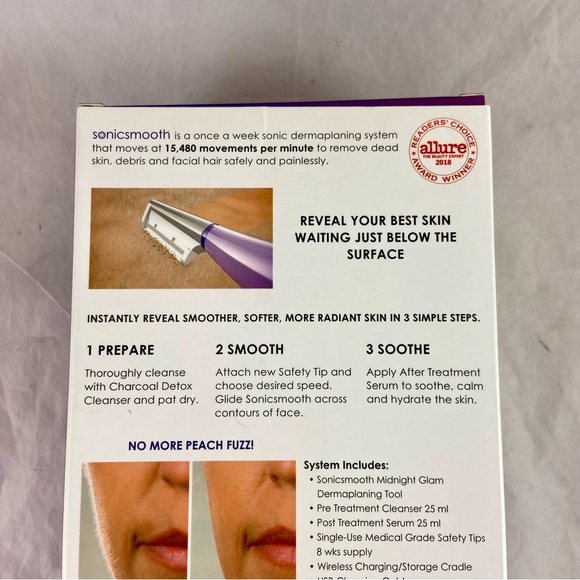 Michael Todd Beauty Sonicsmooth 2-In-1 Dermaplaning System Hair Removal NEW - Picture 7 of 13